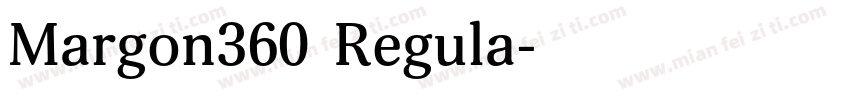 Margon360 Regula字体转换